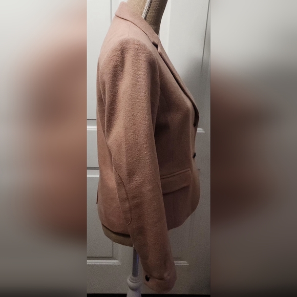 Gap Pink Herringbone The Academy Blazer Size 8 - Picture 5 of 10